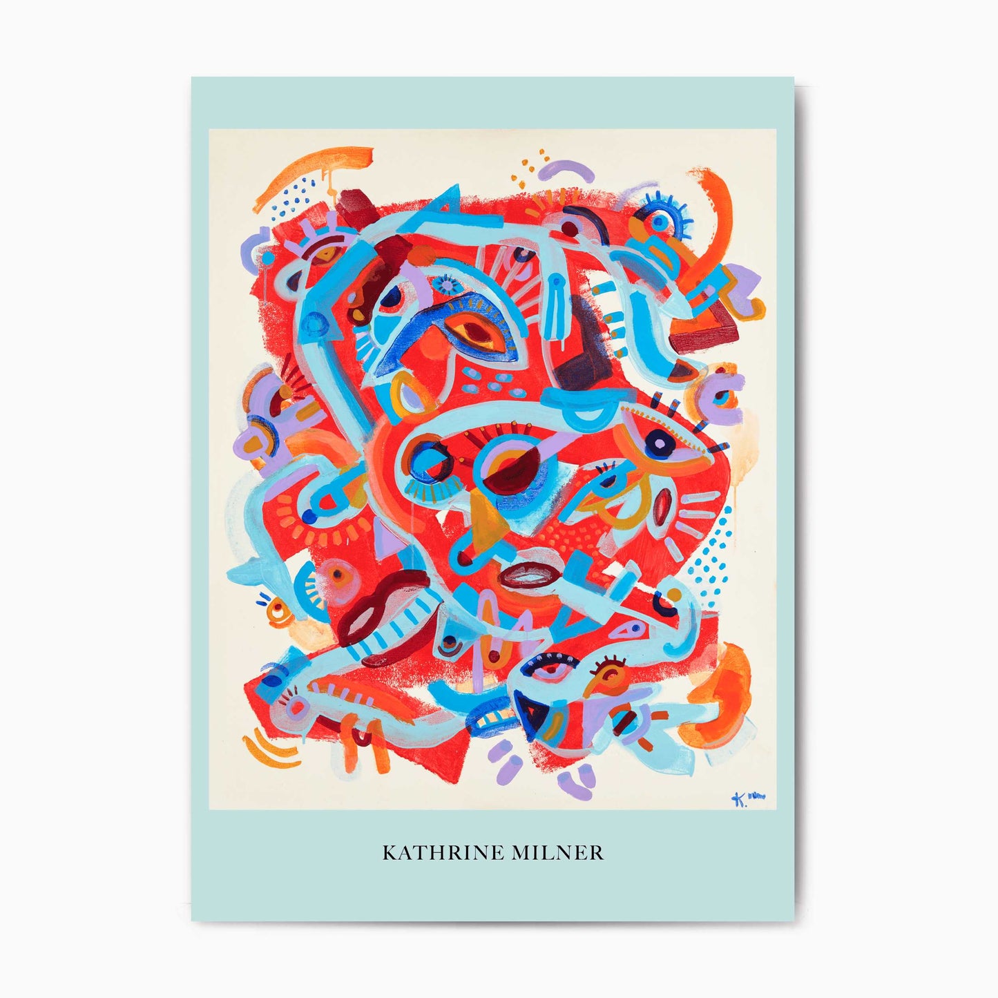 Kæmpe kunstplakat Mother af Kathrine Milner i størrelse 70 x 100 eller 100 x 140 på Plakatcentralen