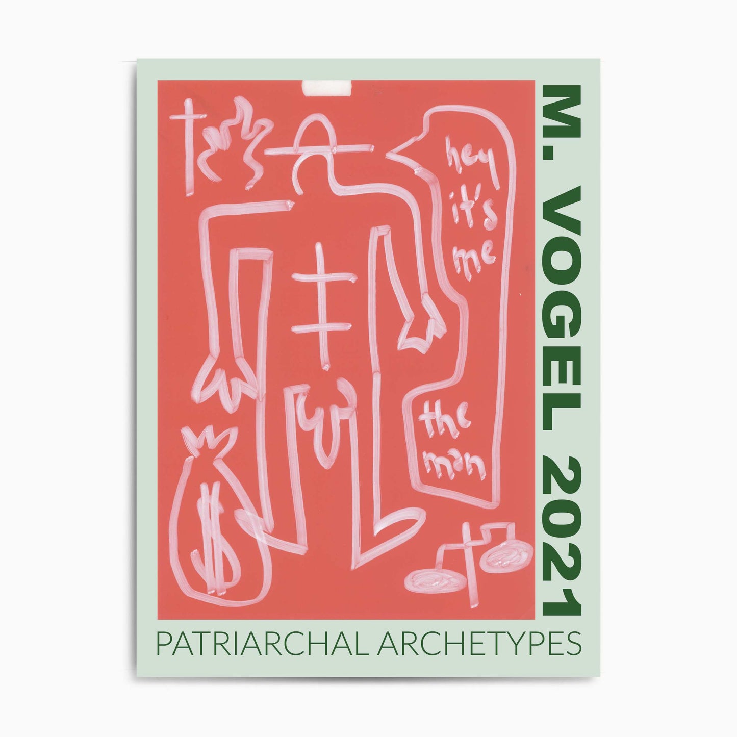Kunstplakat af Mathilde Vogel / Patriarchal archetypes - plakatcentralen